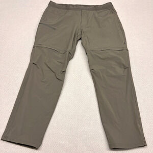 REI Coop Pants Mens XL Brown Nylon Convertible Hiking Outdoor Stretch